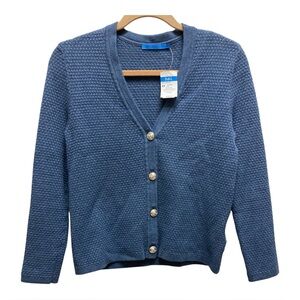 J.McLaughlin Tabitha Cardigan Sweater In Blue Denim  V Neck In Sz Xs New